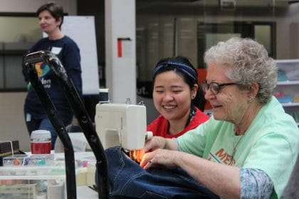 Fixer and attendee at the Repair Cafe Trafalgar