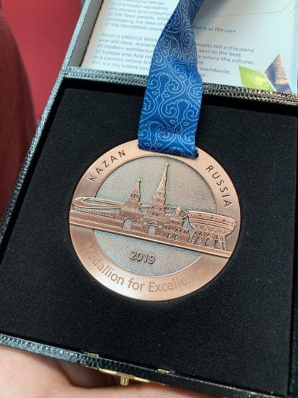 Medallion for Excellence from WorldSkills