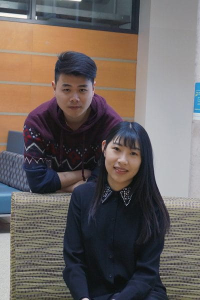 Photo of Aicong and Guangjin Zhang. 