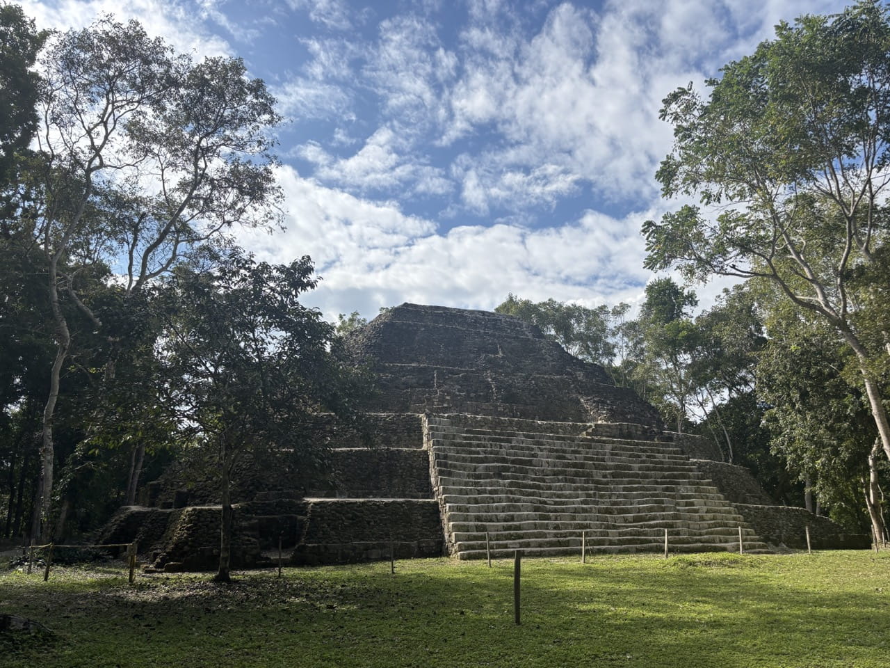 A Mayan Temple from the archaeological site Yaxha, among the many ancient buildings and ruins students visited during the trip.