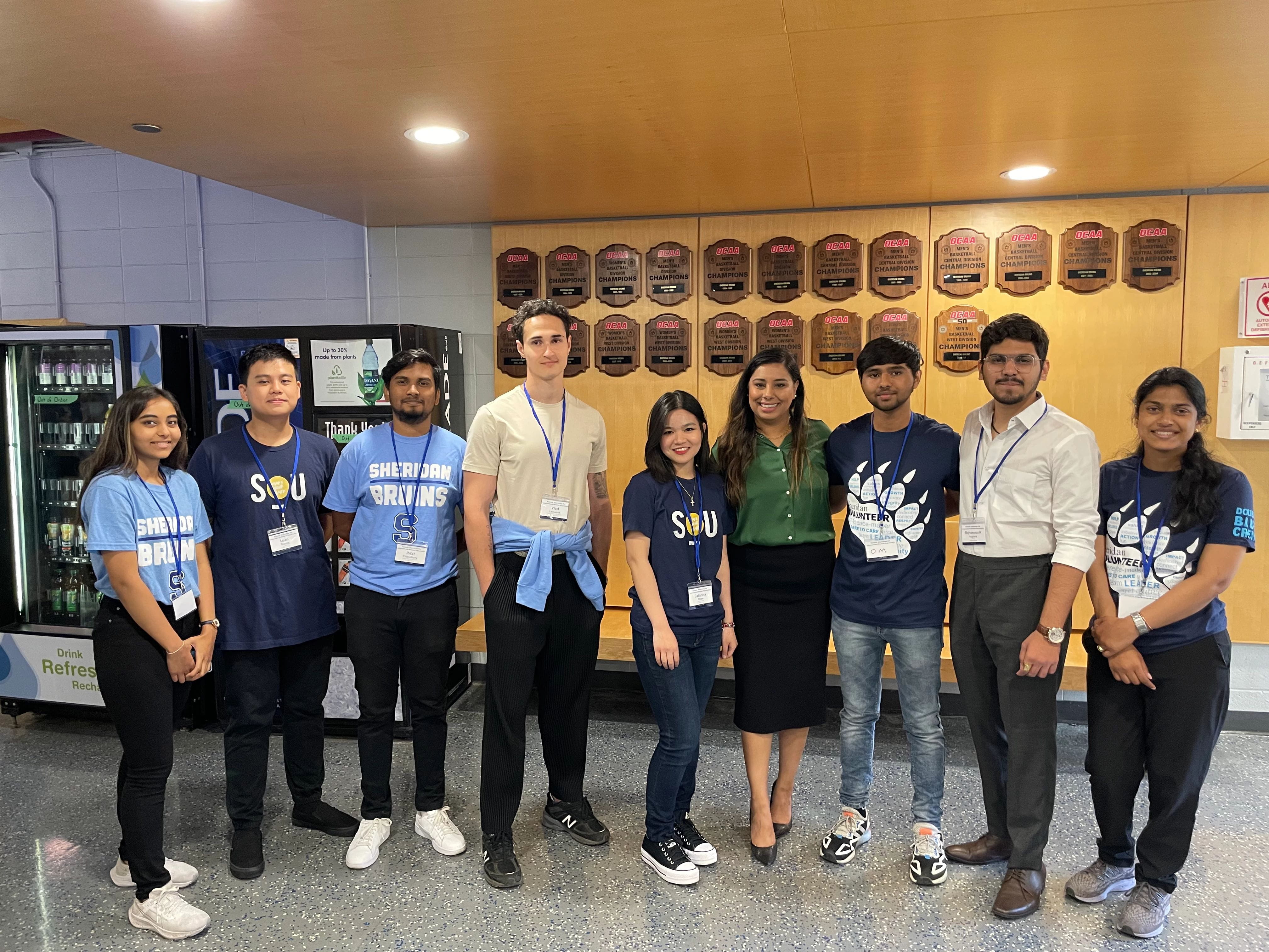 MP Sahota with Students