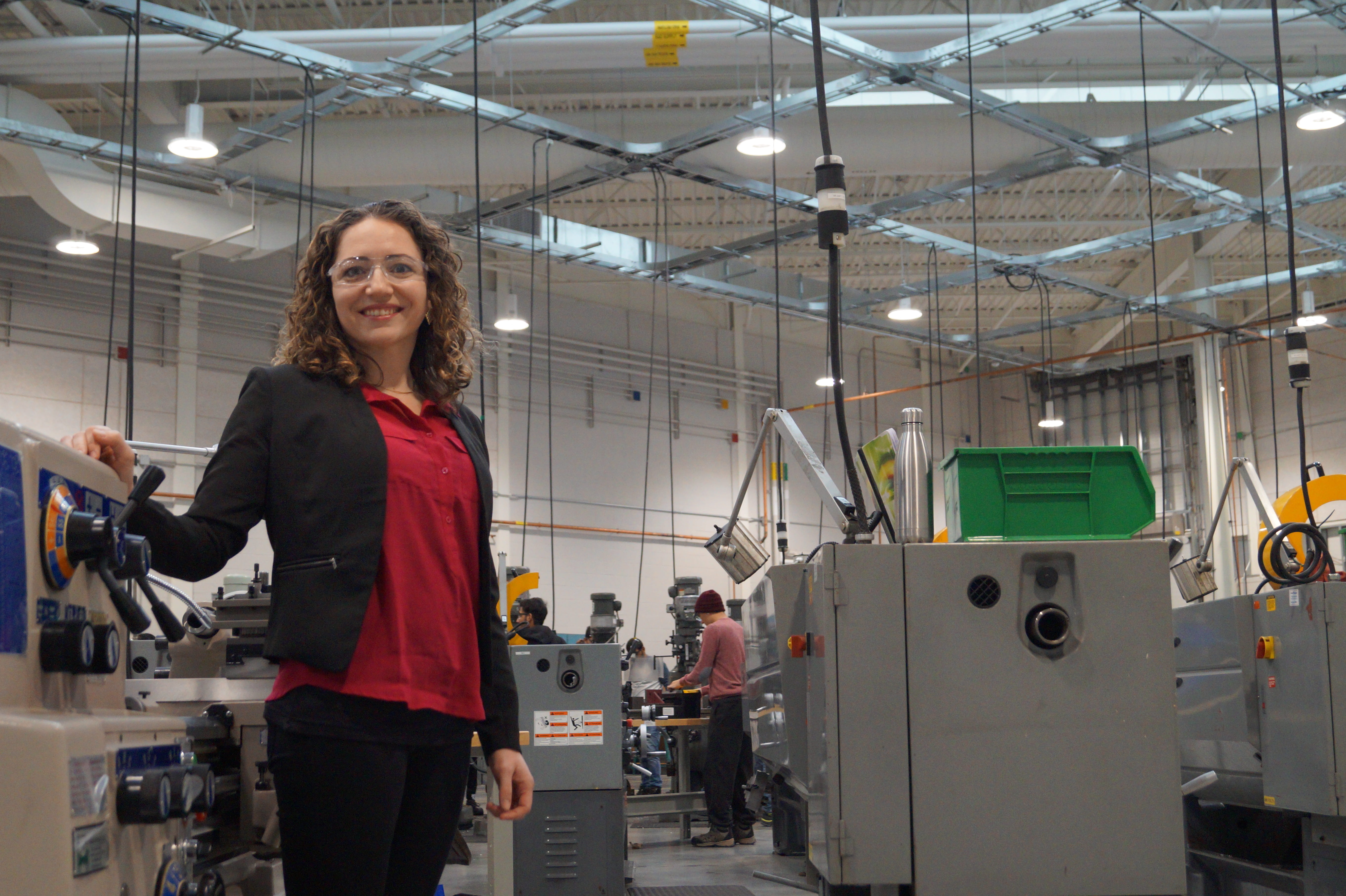 Anna Strachan in the Magna Centre for the Skilled Trades