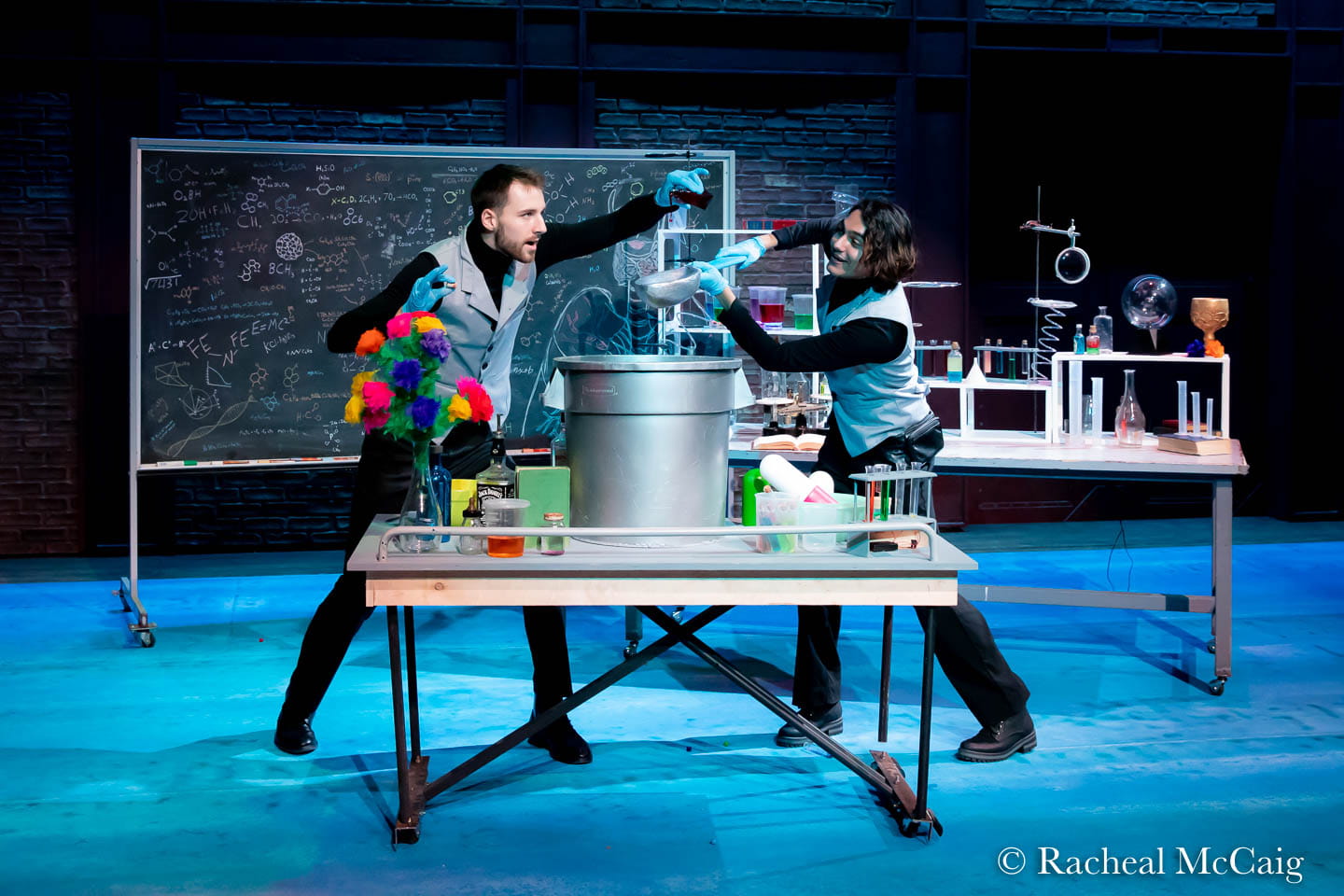 Musical theatre performers onstage