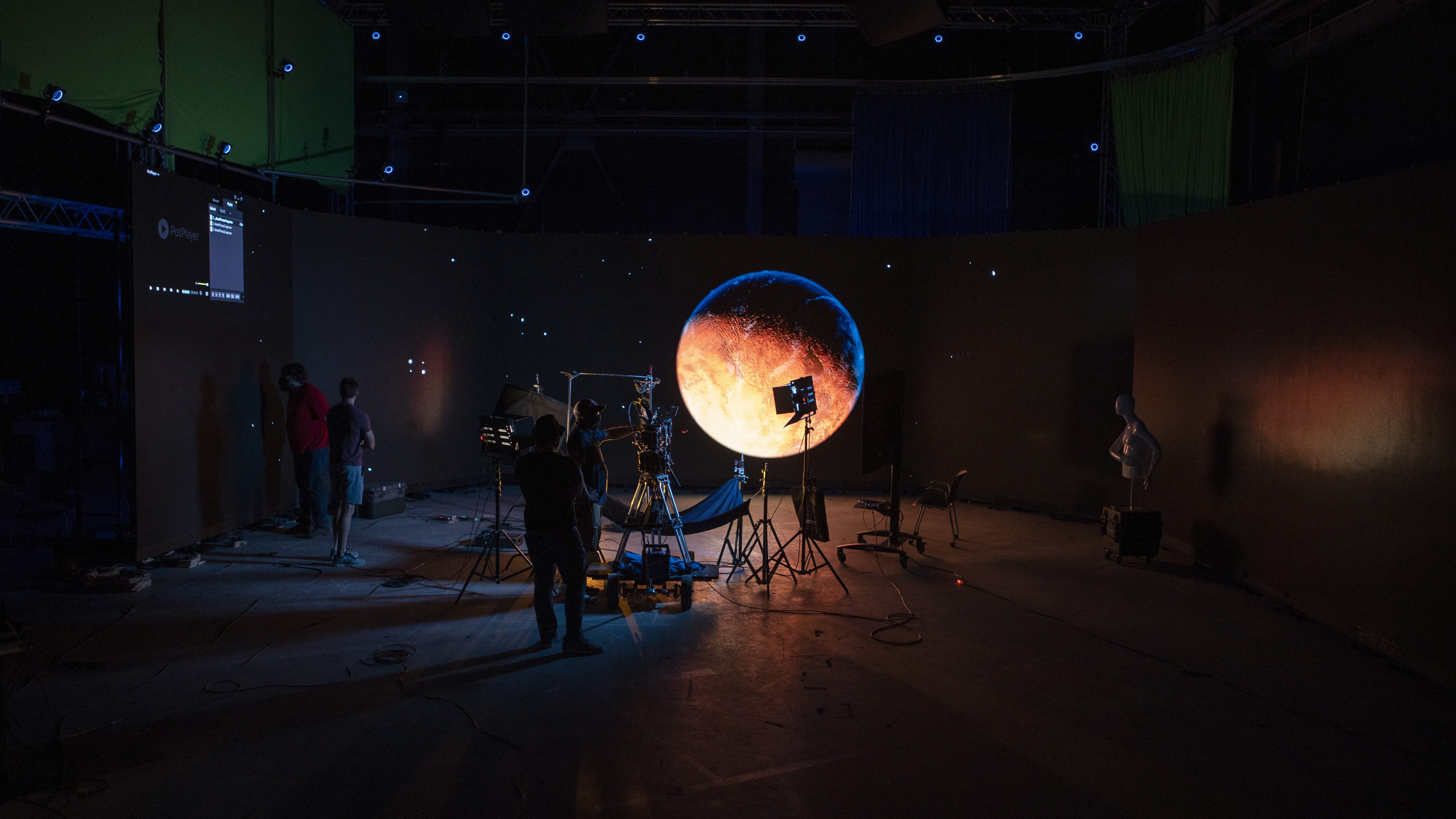 Sheridan's virtual production set-up at the Screen Industries Research Centre in Toronto